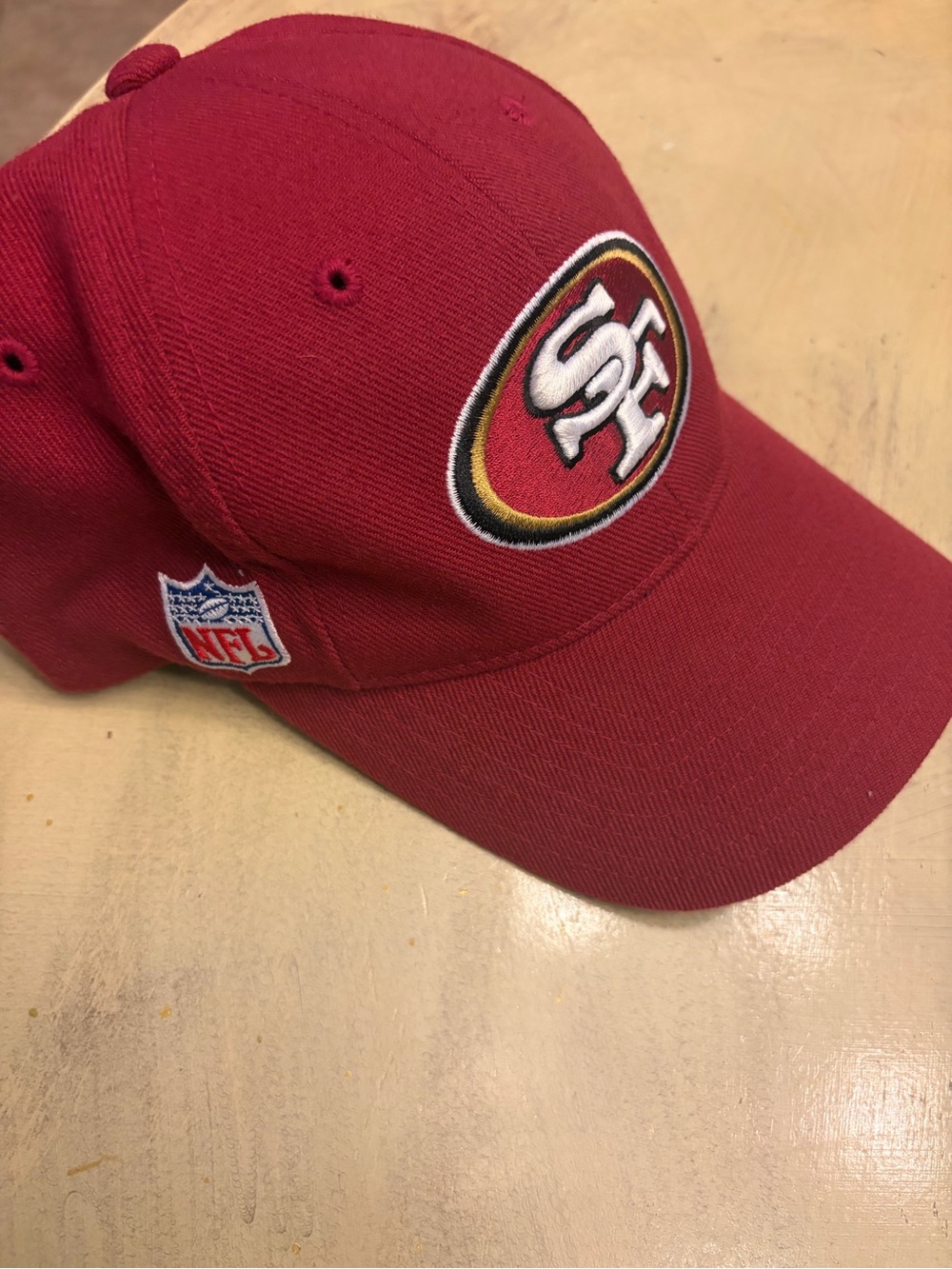 San Francisco 49ers Embroidered Adjustable Hat Cap Red Reebok Team Apparel